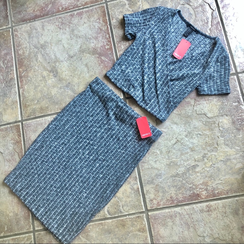 Top and skirt set